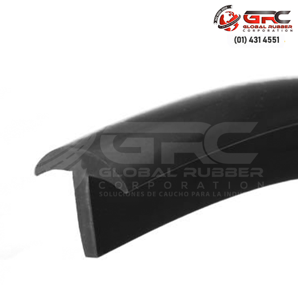 Perfil de jebe tipo T para carga