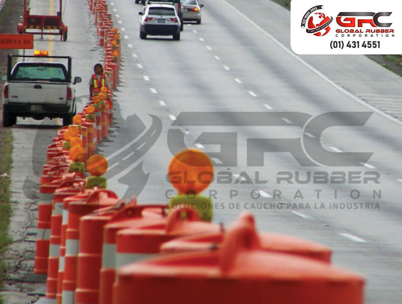 Nuestros cilindros viales son utilizados para delimitar obras de trabajo, zonas de reparación, construcciones en carretera y zonas viales urbanas.