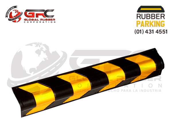 Protector de columnas elaborado con caucho natural NR y SBR reciclado, con cargas reforzantes, antioxidantes, antiozonantes y acelerantes, que le brindan excelentes propiedades antidesgaste y buena dureza.