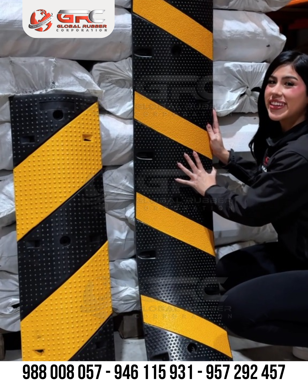 Rompemuelles de caucho 1m y 1.80m