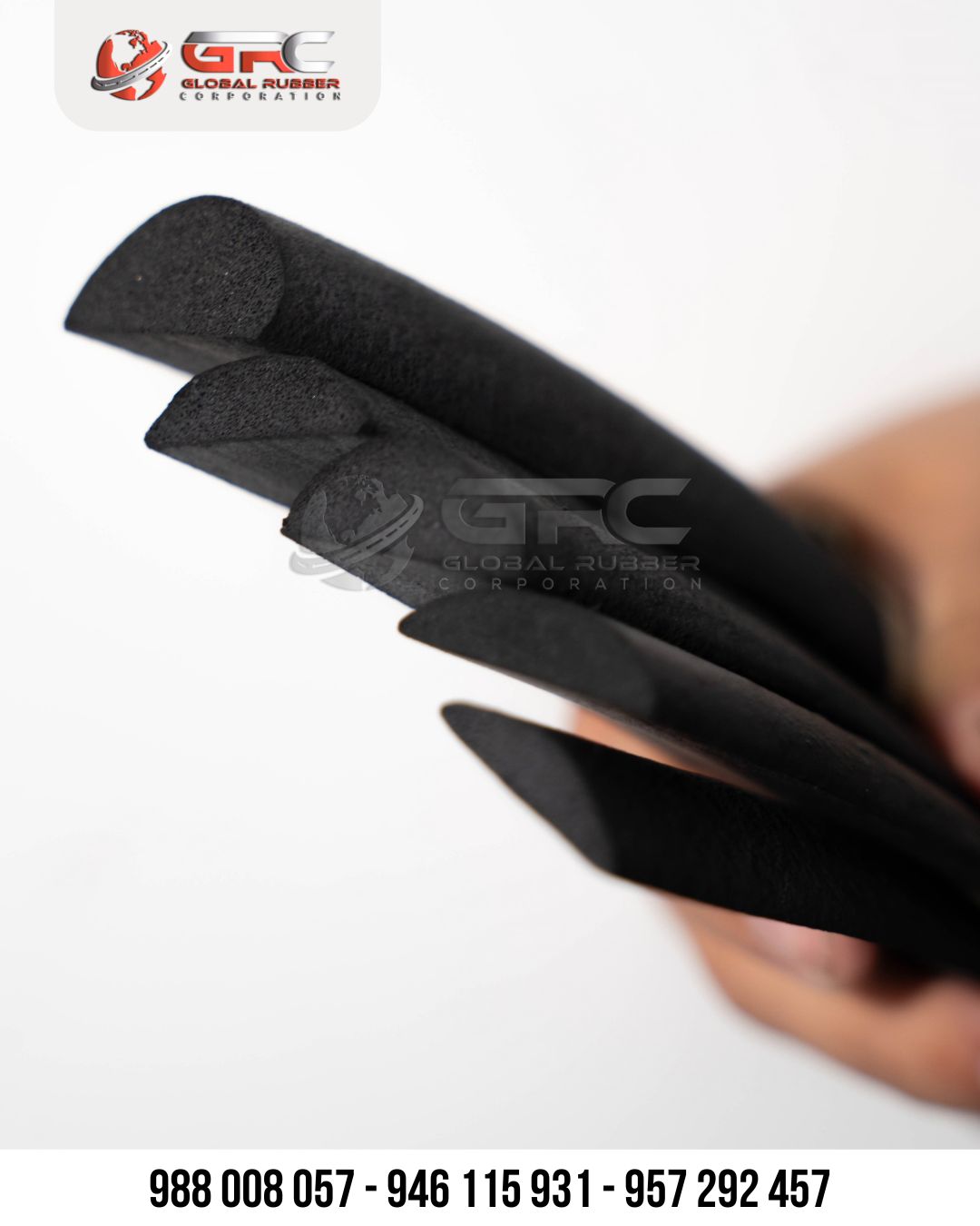 Perfil de Jebe Media Luna | Perfil de Caucho Media Luna