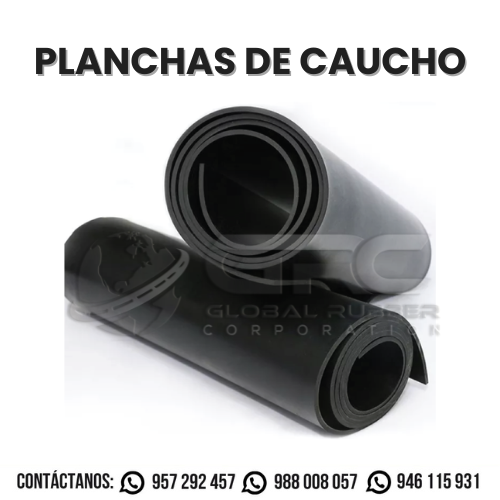 Planchas de caucho para uso industrial y comercial