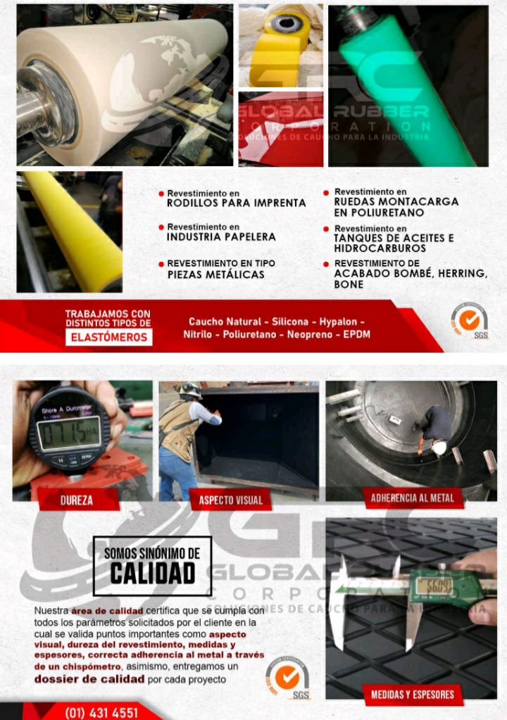 REVESTIMIENTO O VULCANIZADO DE PIEZAS METÁLICAS