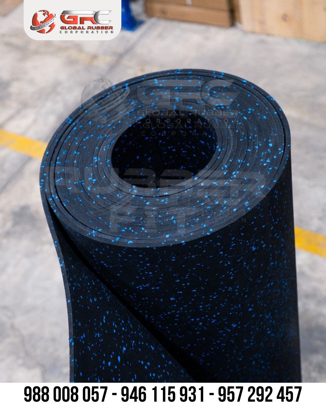 Piso en rollo para gimnasio