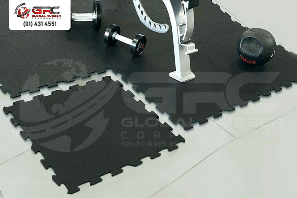 Pisos de caucho interlock